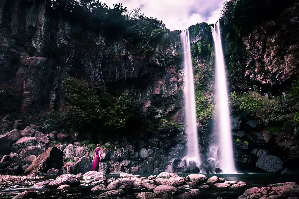 Jeongbang Falls - Jeju, South Korea