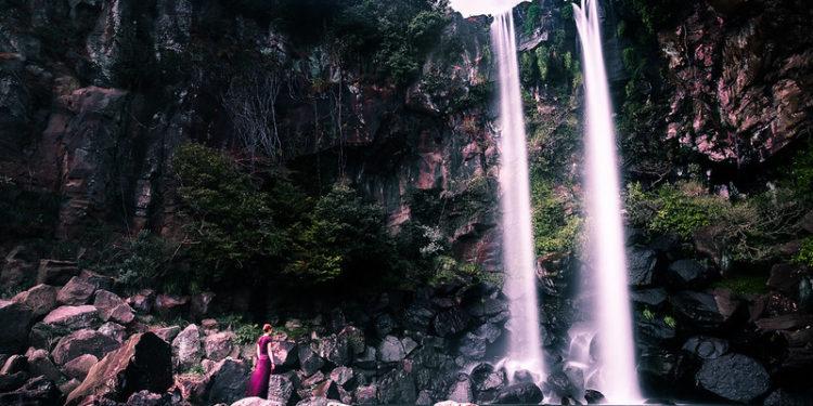 Jeongbang Falls - Jeju, South Korea