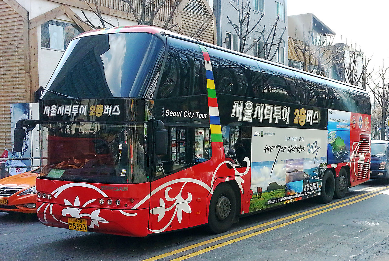 south korea tour bus