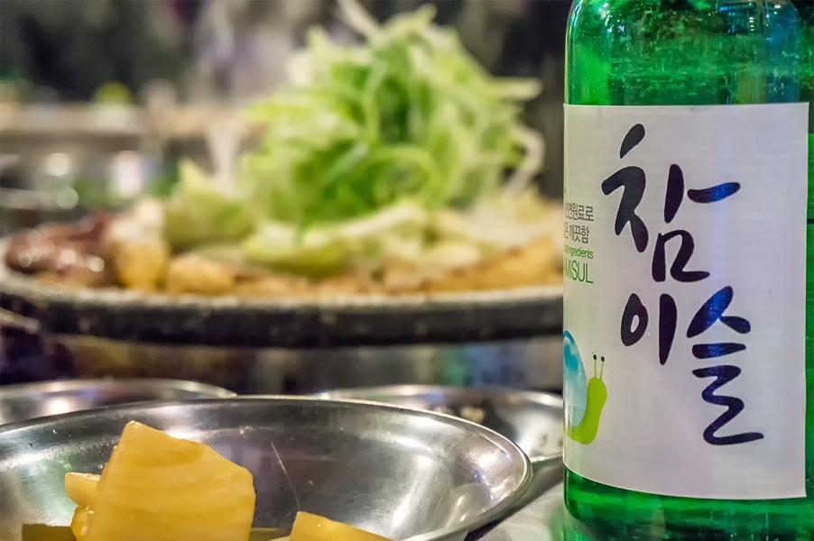 What Korean food to eat best with soju