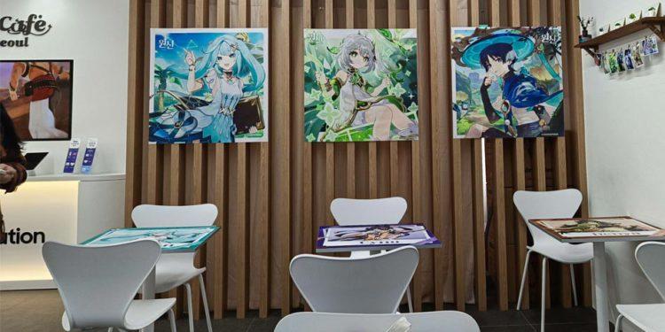 Genshin impact popular cafe seoul travel