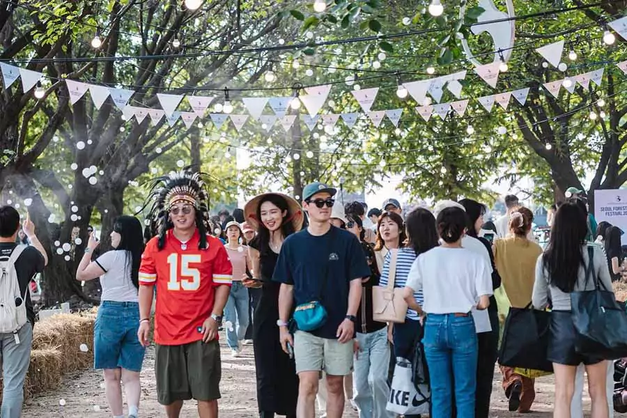 Seoul forest jazz festival 2024 family travel