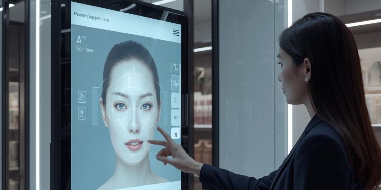 AI beauty duty-free experience